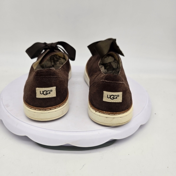 UGG Shoe Women's 7 Carilyn Suede Slip-Ons Brown Sneakers - Picture 5 of 8